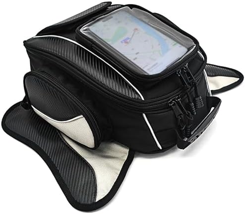 Dracarys Motorcycle Tank Bag - Oxford Saddle Black Motorbike Bag - Strong Magnetic Bag for Honda Yamaha Suzuki Kawasaki Harley