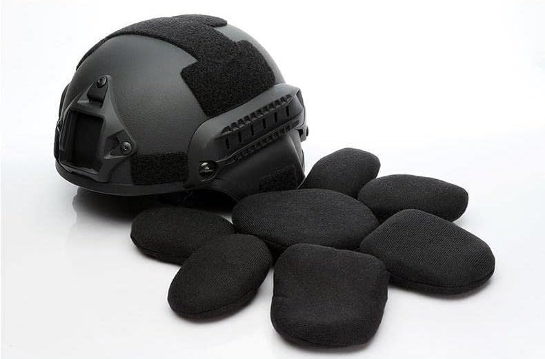 Airsoft MICH 2000 ACH Tactical Helmet with Clear Visor NVG Mount and Side Rail