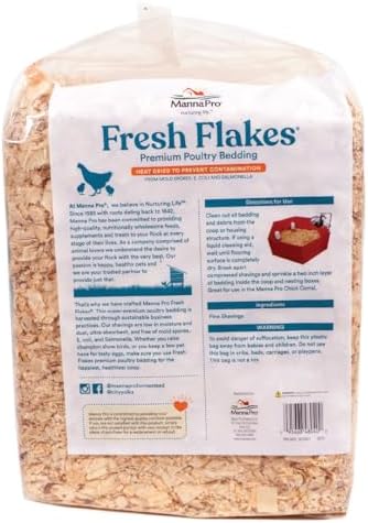 Manna Pro Fresh Flakes Pine Shavings Chicken Coop Bedding, 4 Cu Ft