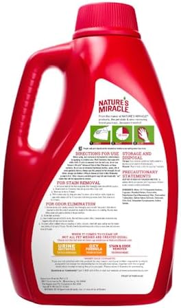 Nature’s Miracle Advanced Cat Stain & Odor Eliminator, Severe Mess, 32 oz | Enzymatic Cleaner Eliminates the Toughest Cat Messes, For Use on Multiple Surfaces, Safe For Pets and Home*, Fresh Scent