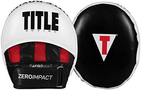 TITLE Boxing Zero-Impact 2.0 Muay Thai Pads - MMA, Kickboxing Equipment, Punching Pads, Focus Mitts - Black