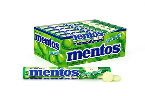 Mentos Chewy Mint Candy Roll, Cinnamon, 14 Pieces Per Roll, 15 Count Pack