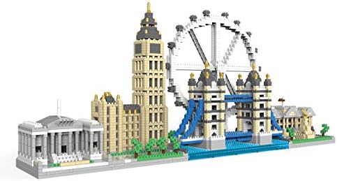 dOvOb Architecture London Skyline Collection Micro Mini Blocks Set Model Kit and Gift for Kids and Adults (3076 Pieces)