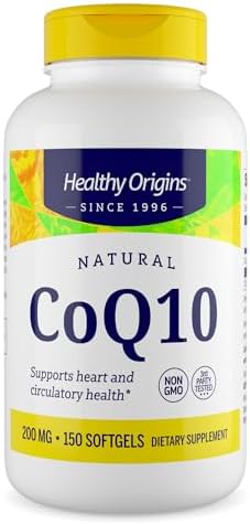 Healthy Origins CoQ10 200 mg, Kaneka Q10, 150 Softgels