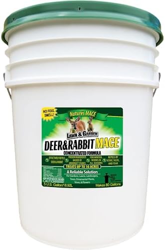 Nature's MACE Deer & Rabbit Repellent 40 oz Concentrate | Deer Repellent Spray for Plants, Lawns, Flowers & Gardens, Plant Safe, Protect Plants Fast, All-Season Protection.