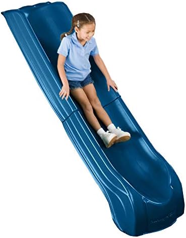 Swing'n'Slide NE 4701 Summit Slide 2Piece Plastic Scoop Slide for 4' Decks, Blue