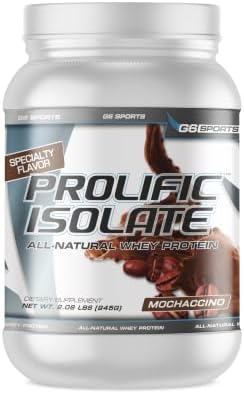 Nutrition Prolific Isolate All Natural Whey Protein Isolate (Gluten Free, Lactose Free, Stevia Sweetened, 25g Protein, 100 Calories) – 2.5lb Jar – Chocolate
