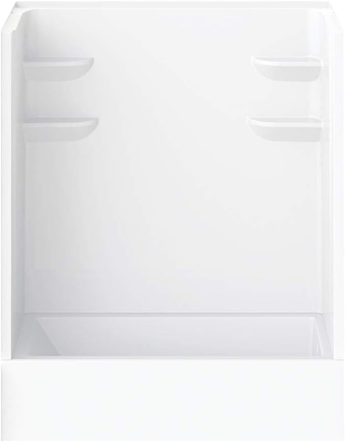 A2 6032CTSMM2R-134561-WC Bath/Shower Kit with Door, 60-in L x 32-in W x 82-in H, White/Chrome