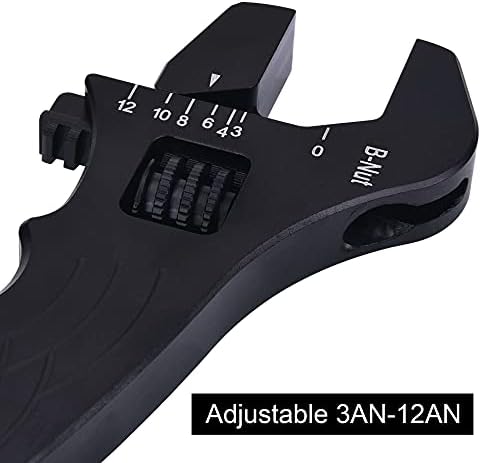 EVIL ENERGY AN Hose Fitting Adjustable Wrench Spanner Lightweight Aluminum 3AN-16AN Blue