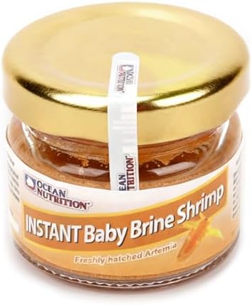 Ocean Nutrition Instant Baby Brine Shrimp Eggs 0.7oz (20g) in Saline Solution, Fish Tank Fry