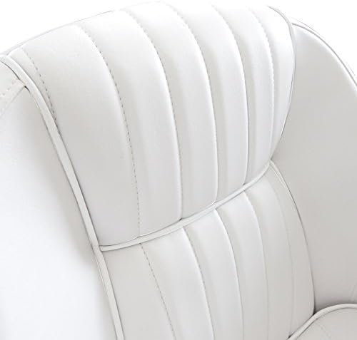 Leader Accessories Pontoon Captains Bucket Seat Boat Seat Boat Chair | Boat Chair with Armrest Ergonomic Design Compression Foam Padding Injection Molded Plastic Frame