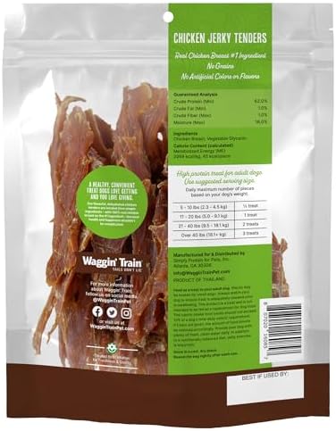 Waggin' Train Limited Ingredient, Grain Free Dog Treat, Chicken Jerky Tenders - 11 oz. Pouch