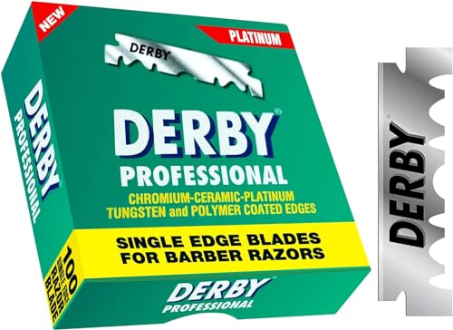 Derby Professional Single Edge Razor Blades, 100 Count