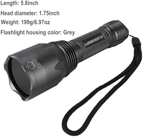 LUMENSHOOTER S3 365nm UV Flashlight with 3 LEDs