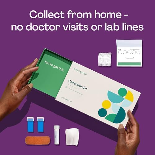 Everlywell At-Home Metabolism and Stress Hormone Test Kit - Measures Cortisol and Other Hormones - CLIA-Certified Lab Results Within Days - for Men
