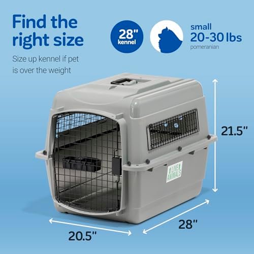 Petmate Sky Kennel - For Air and Travel, Airline Compliant Dog Crate for Pets 50-70 lbs, Heavy Duty Dog Kennel, Made in the USA- 36 Inches