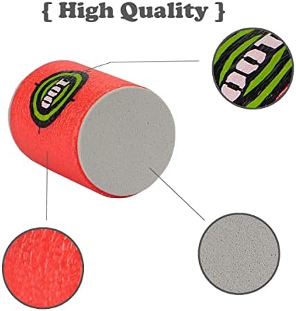 Dreampark Bullet Darts Target for Nerf: 24pcs Soft EVA Nerf Targets | Targets for N-Strike Elite Series Blasters - Red Foam Can Target for Kids Boys
