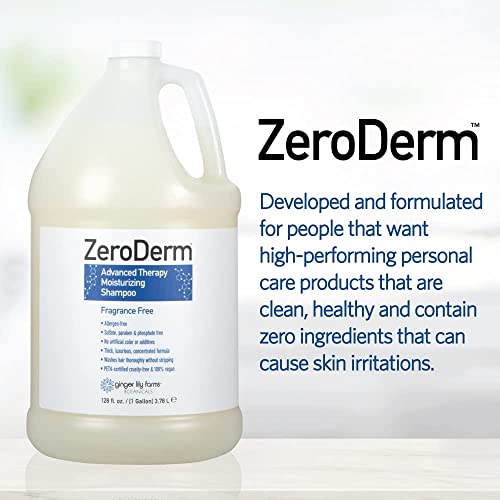 Ginger Lily Farms ZeroDerm Shampoo, 128oz, Fragrance Free