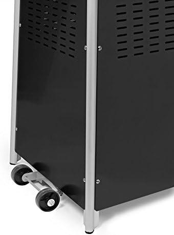 Outdoor Propane Patio Heater - Commercial LP Gas Porch & Deck Heater - Black