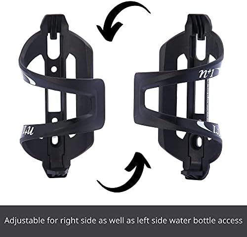N+1 Lightweight Bicycle Bottle Holder | Side Load Bike Water Bottle Cage for Road Bikes and Mountain Bikes