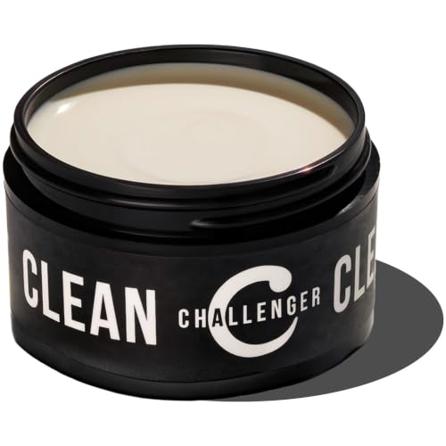 Challenger Men’s Clean Cream Pomade, 1.5 Ounce | Fragrance Free, Non-Comedogenic Hair Styling Product | Medium Firm Hold & Natural Finish | Shine Free, Unscented, Water Based & Travel Friendly