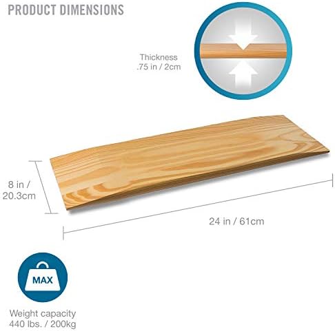 DMI Transfer Board and Slide Board Made of Heavy-Duty Wood for Patient, Senior and Handicap Move Assist and Slide Transfers, FSA HSA Eligible, Holds up to 440 Pounds, Solid, 30 x 8 x 1 (Pack of 10)