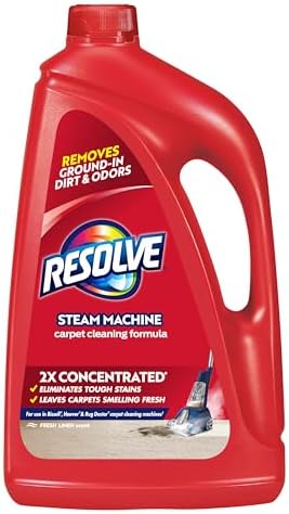 Resolve Steam Carpet Cleaner Solution Shampoo, 3.75 Lb Bottle, 2X Concentrate, Safe for Bissell, Hoover & Rug Doctor, Carpet Cleaner