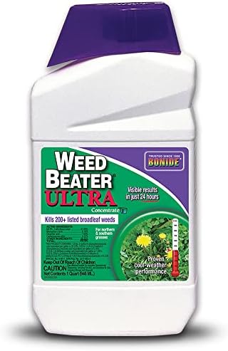 Bonide Weed Beater Ultra, 16 oz Concentrate, Fast-Acting Protection Against Broadleaf Weeds in Warm & Cool Weather