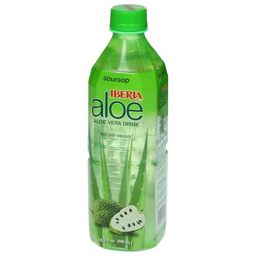 Iberia Aloe Vera Juice Drink, Pineapple, 16.9 Fl Oz (Pack of 24)