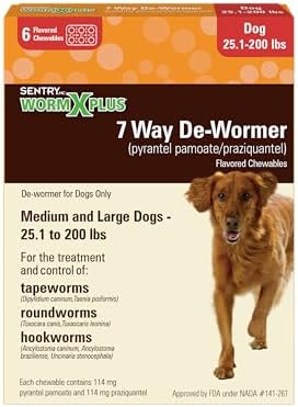 Worm X Plus 7 Way Liquid Dewormer for Dogs 2 oz Broad Spectrum Canine Anthelmintic Suspension Removes Hookworms and Roundworms for Dogs Up to 120 lbs | Ideal for Dogs up to 120 lbs; Precise Weight-Based Dosing; broad-spectrum canine parasite control; 2 o…