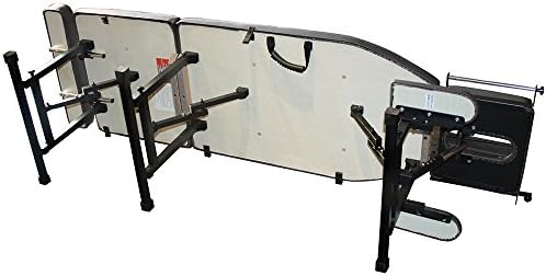 Sheffield 160 Elite Professional Portable Chiropractic Table - Lightweight Adjustable Folding Design (Charcoal)