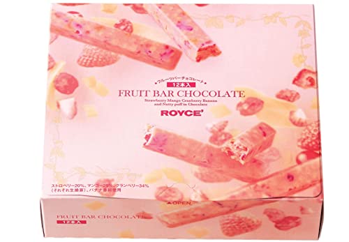 ROYCE' Nut Bar Chocolate - Chocolate Bar with Nuts| Gourmet Snack for Gifting & Indulging | Japanese Chocolate Bar from Hokkaido (12 Pieces of Chocolate)