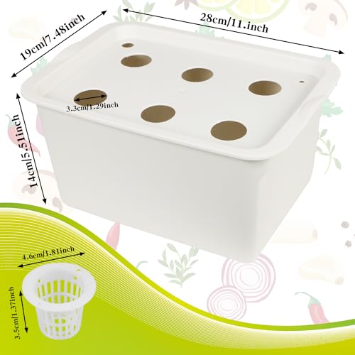Hydroponics Grower Kit DIY Self Watering Indoor Hydroponics Tools Hydroponic System Planting Container Include Aquarium Air Pump Buoy Planting Box