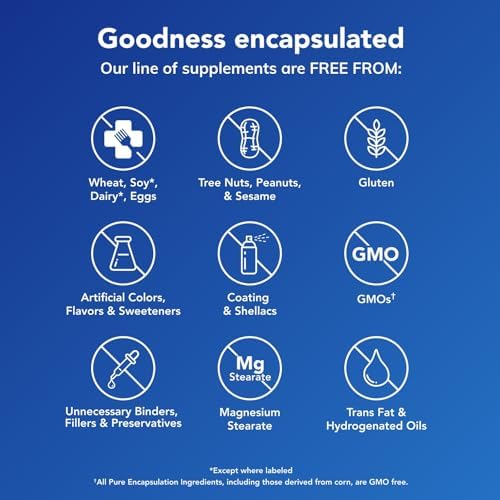 Pure Encapsulations Magnesium (Glycinate) - Supplement to Support Stress Relief, Sleep, Heart Health, Nerves, Muscles, and Metabolism* - with Magnesium Glycinate - 360 Capsules | Supplement to Support Stress Relief, Sleep, Heart Health, Nerves, Muscles,…