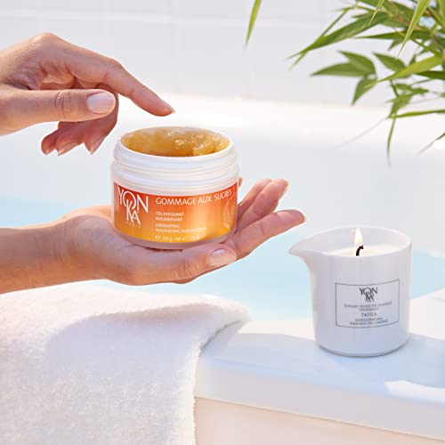 Yon-Ka Mandarin Sugar Scrub, Exfoliating Body Scrub with Sunflower Oil | Gentle Natural Ingredients, Hydrate and Moisturize Dry Skin