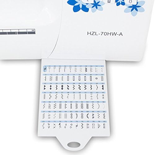 Juki HZL-70HW Computer Sewing Machine | 80 Sewing Patterns, 6 Types of Stitch Patterns, Quick Reference Plate