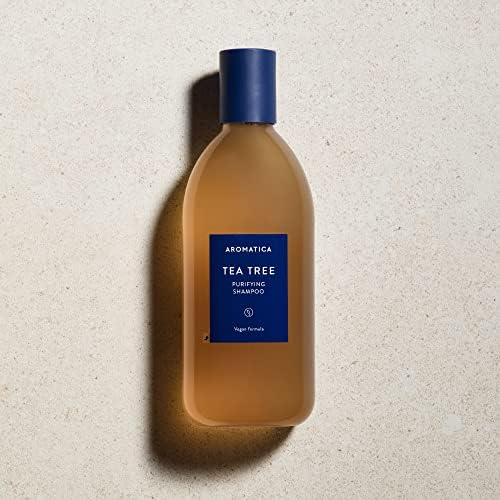 AROMATICA Rosemary Scalp Scaling Shampoo for Hair Growth | Korean Hair Care for Thinning Hair & Hair Loss, Natural Essential Oil, Vegan, Sulfate Silicone Paraben Free (13.53 oz)