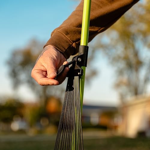 Earthwise 50002 Gator Grabber Telescoping Leaf Clean-Up Tool, Green/Black