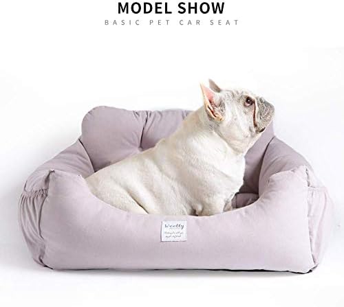 Aidou Dog car seat, Dog Booster seat for Small Medium Large Dogs Cats, pet Travel Booster seat, Dog Safety Car Seat with Storage