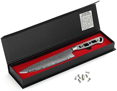 KATSURA Woodworking Project Kit – Gyuto Chef Knife Blank – 8 Inch – 50mm Wide Blade – Japanese Premium AUS 10