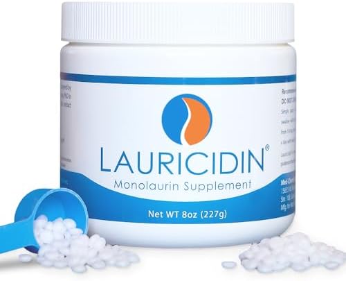 Lauricidin- The Original Monolaurin Supplement- 3000mg per Serving- 227g per Jar (Essential Immune Support and Gut Health)