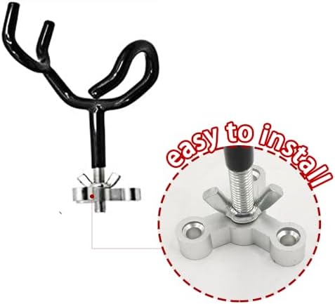4PCS Sure Grip Steel 20 Degree Angle Rod Holder with Mounting Base Fishing Rod Holder for Boat, Ship, Yacht and More for Fishing Lovers