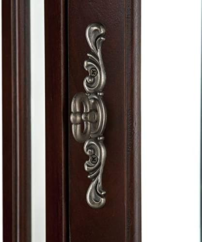 Home Decorators Collection Vitric Lighted Curio, 70" Hx21 Wx16 D, Golden Oak
