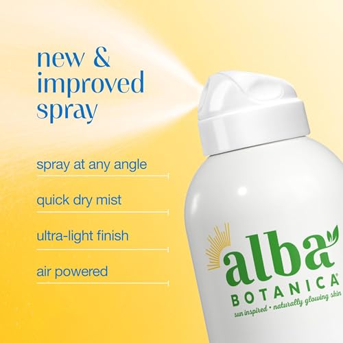 Alba Botanica Sport Sunscreen Spray for Face and Body, SPF 50, 5 fl oz Bottle