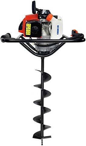 XtremepowerUS 2.5HP Post Hole Digger 63cc Gas-Powered 2-Stroke Auger Digging Drill Shaft Size 3/4" (Machine Only)