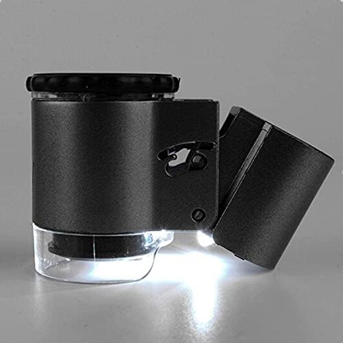 Mini 20X Folding Pocket Magnifier with Metal Case - Portable Reading Magnifying Glass for Inspection, Jewelry, Coins, Hobby, Travel