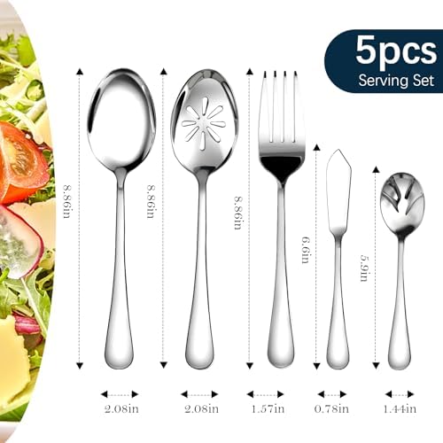 Silverware Set for 8, 40 Piece Stainless Steel Flatware Utensil Cutlery Set