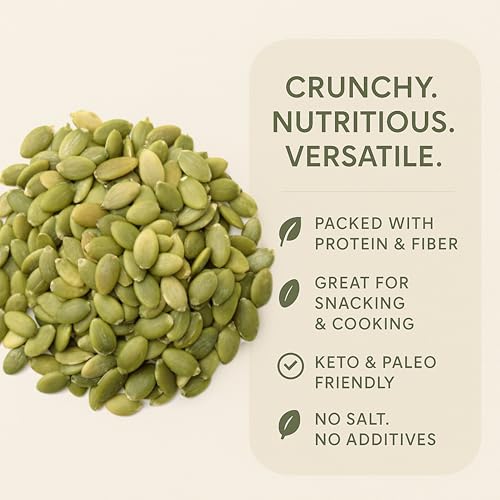 Anna and Sarah Raw Pumpkin Seeds (Pepitas) in Resealable Bag, No Shell, 5 Lbs