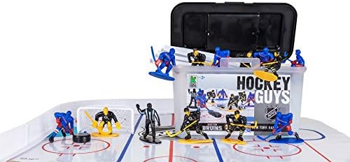 Kaskey Kids NHL Hockey Guys, Rangers vs. Bruins, 27 Pieces in Each Set, Includes 2 Teams, Accessories, and Travel Storage Case