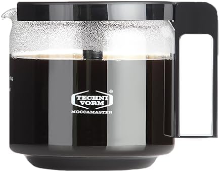 Technivorm 89830 1.25L Glass Carafe, for KBG Brewers, Clear/Black